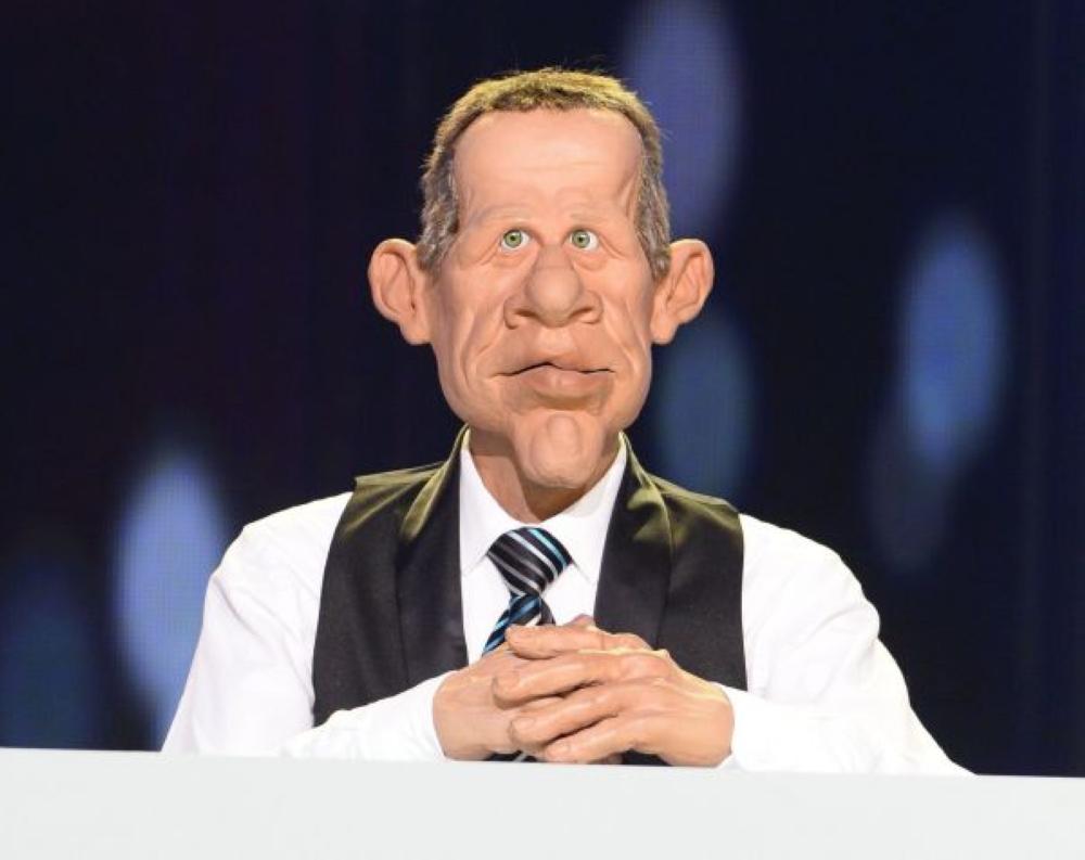 A scene from an episode of the hit French satire show 