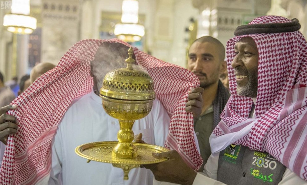 Spiritual aroma at the Grand Mosque in Makkah