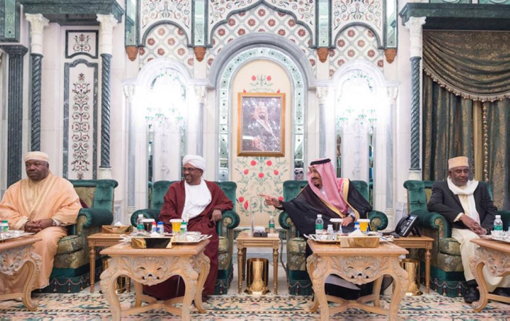 King Salman receives world leaders