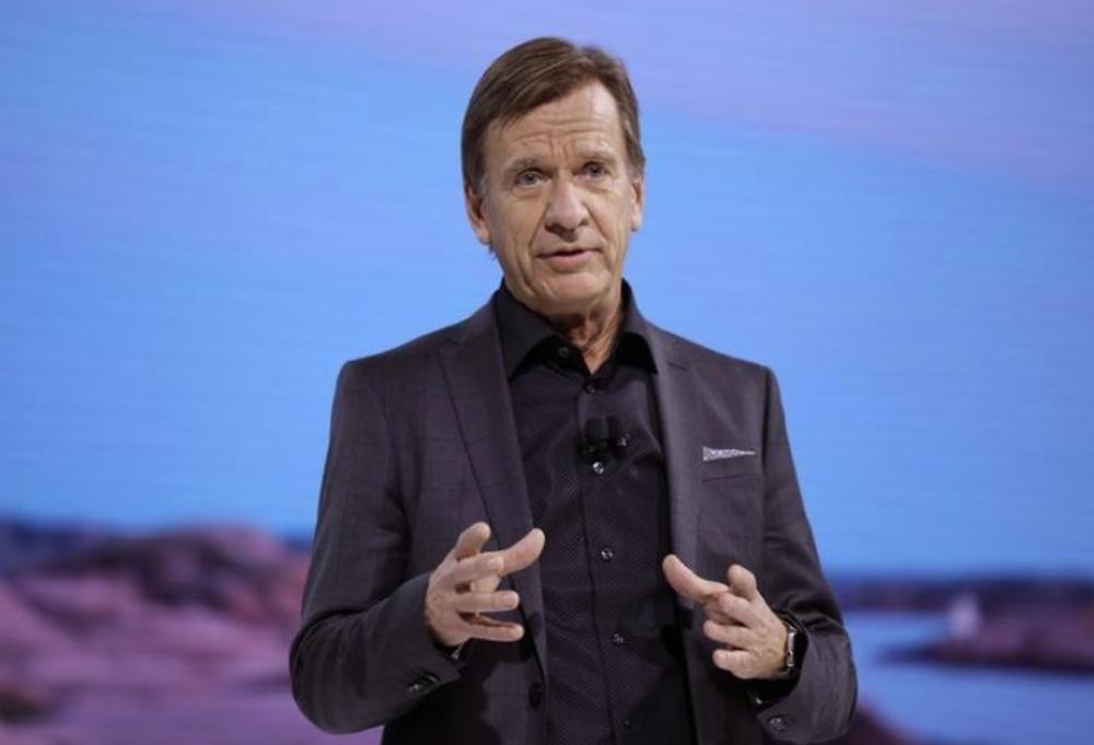 Hakan Samuelsson, president and CEO of Volvo Car Corporation, speaks at the Los Angeles Auto Show in Los Angeles, California, US, in this file photo. — Reuters