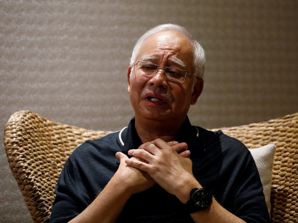 Malaysia’s former Prime Minister Najib Razak is seen in this June 19, 2018 file photo. — Reuters