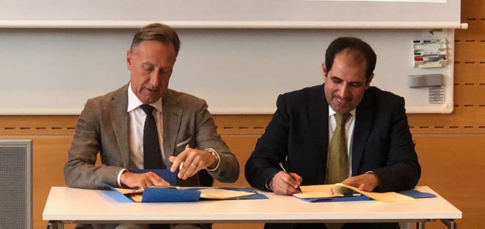 ASTRAZENECA and SPIMACO officials sign deal to launch of the Contract Manufacturing Operation arrangement (CMO) in Saudi Arabia. — courtesy photo