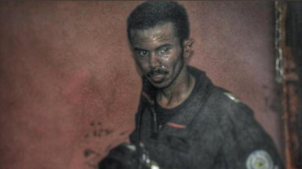Photo of Musaffar Harthy after he saved the family from a burning apartment in Jeddah. 