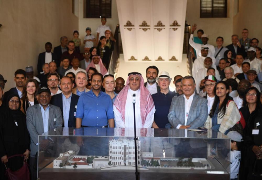 The diplomatic delegation visiting Taif governorate and Souk Okaz.