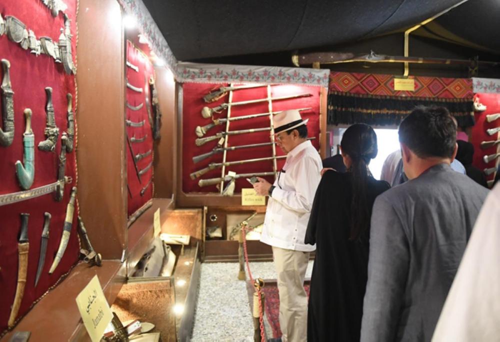 The diplomatic delegation visiting Taif governorate and Souk Okaz.