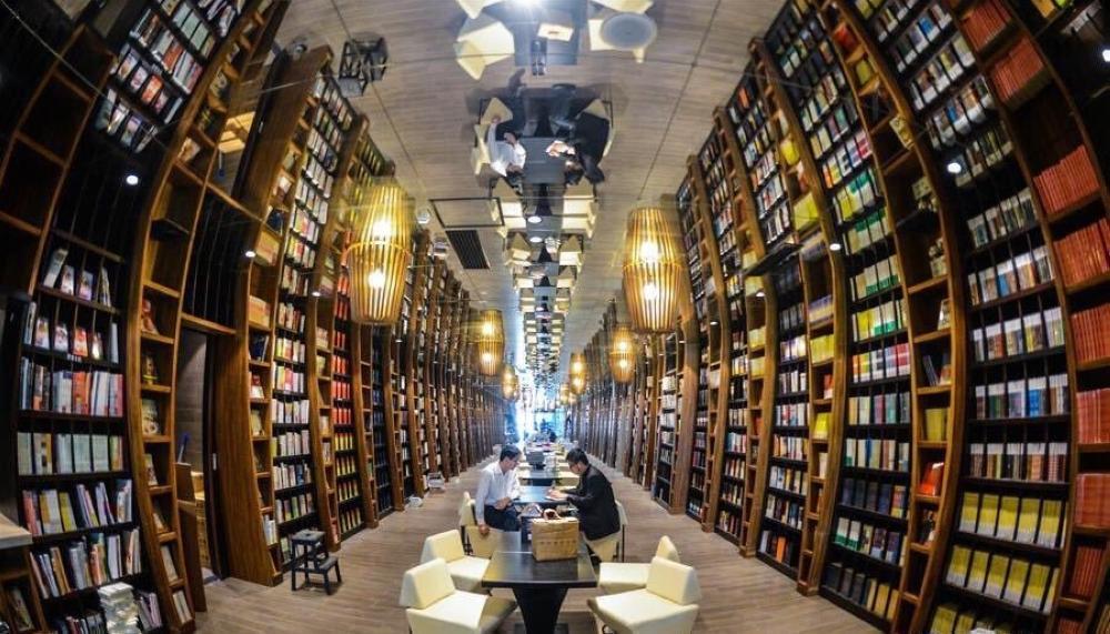 An inside view of the Arab-Chinese Digital Library in Beijing. — Courtesy photo