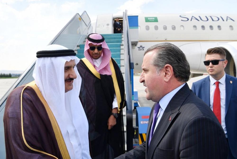Prince Mansour attends Erdogan's inauguration ceremony