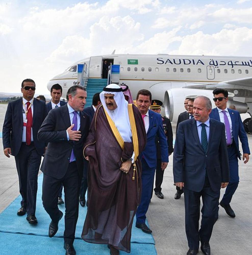 Prince Mansour attends Erdogan's inauguration ceremony