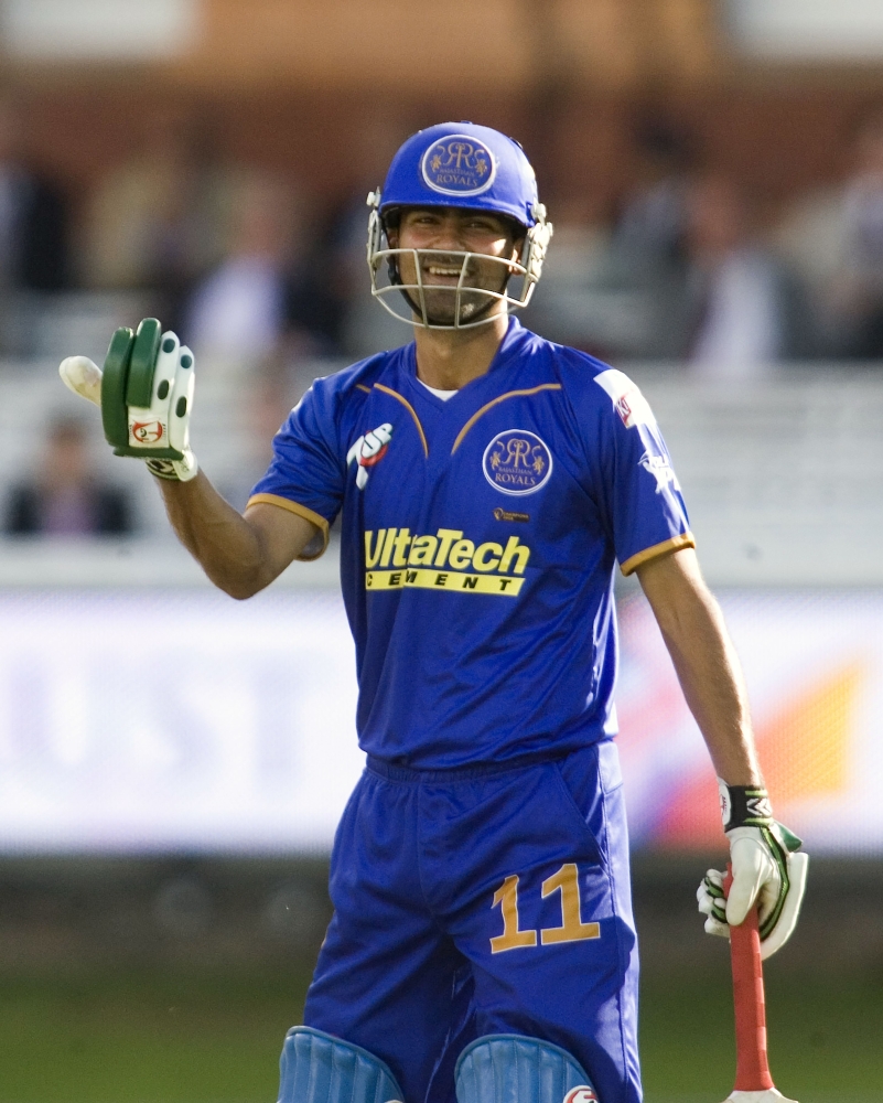 File photo shows Rajasthan Royals Mohammed Kaif taking part in the Twenty Twenty British Asian Challenge at Lords Cricket Ground in London. Indian batsman Mohammad Kaif on Friday retired from all forms of cricket —nearly 12 years after he last stepped out to play an international match for his country. — AFP