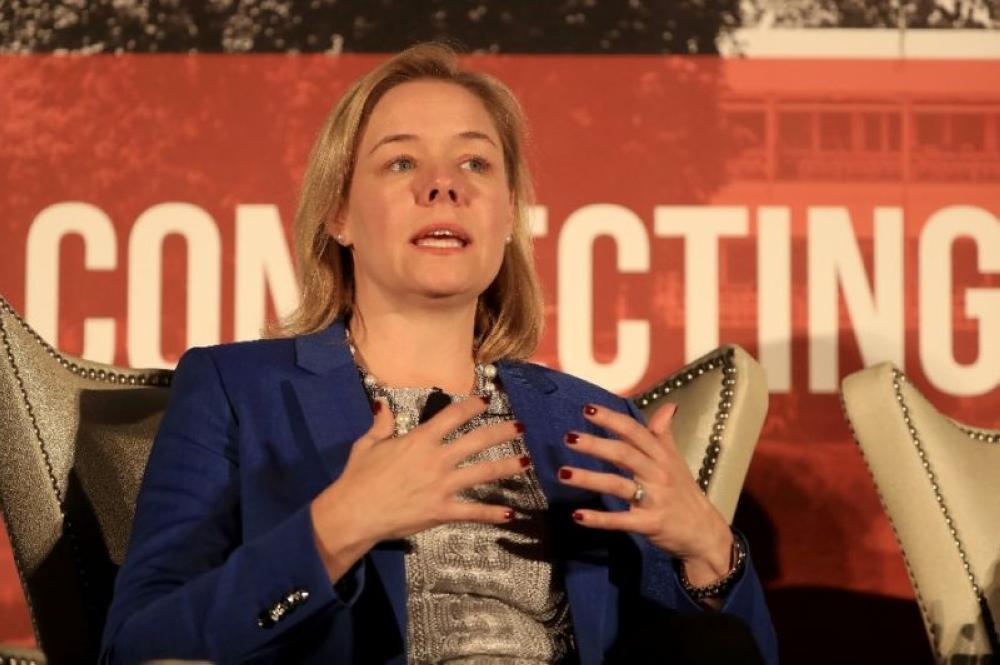 Former US Golf Association Sarah Hirshland, in the file photo, was nominated chief executive of the US Olympic Committee, which is under scrutiny in the wake of the sex abuse scandal that rocked USA Gymnastics. — AFP 