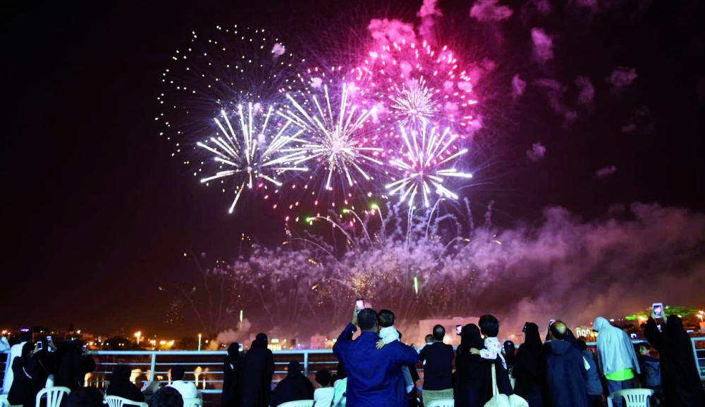 Fireworks form the most popular activity at the Abha summer festival.
