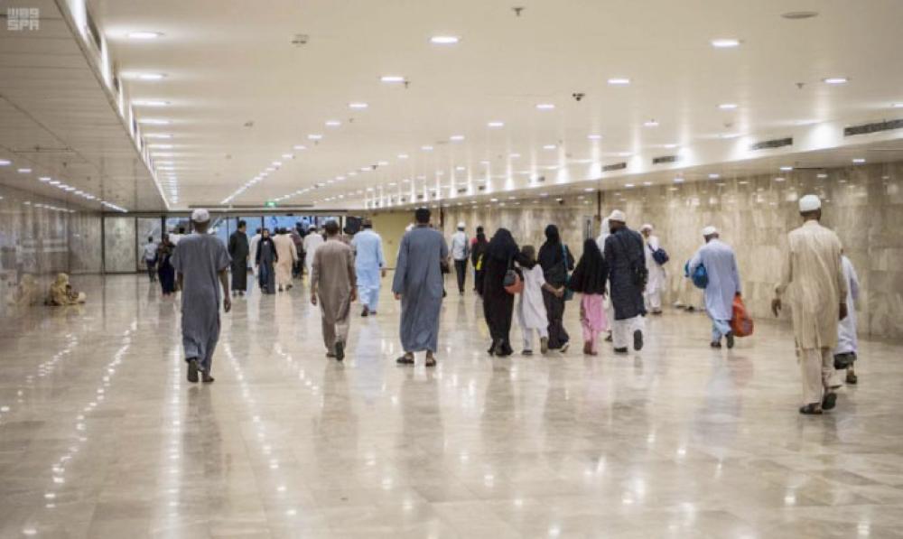 Newly opened pedestrian tunnels will facilitate the movement of visitors to the Prophet’s Mosque in Madinah.