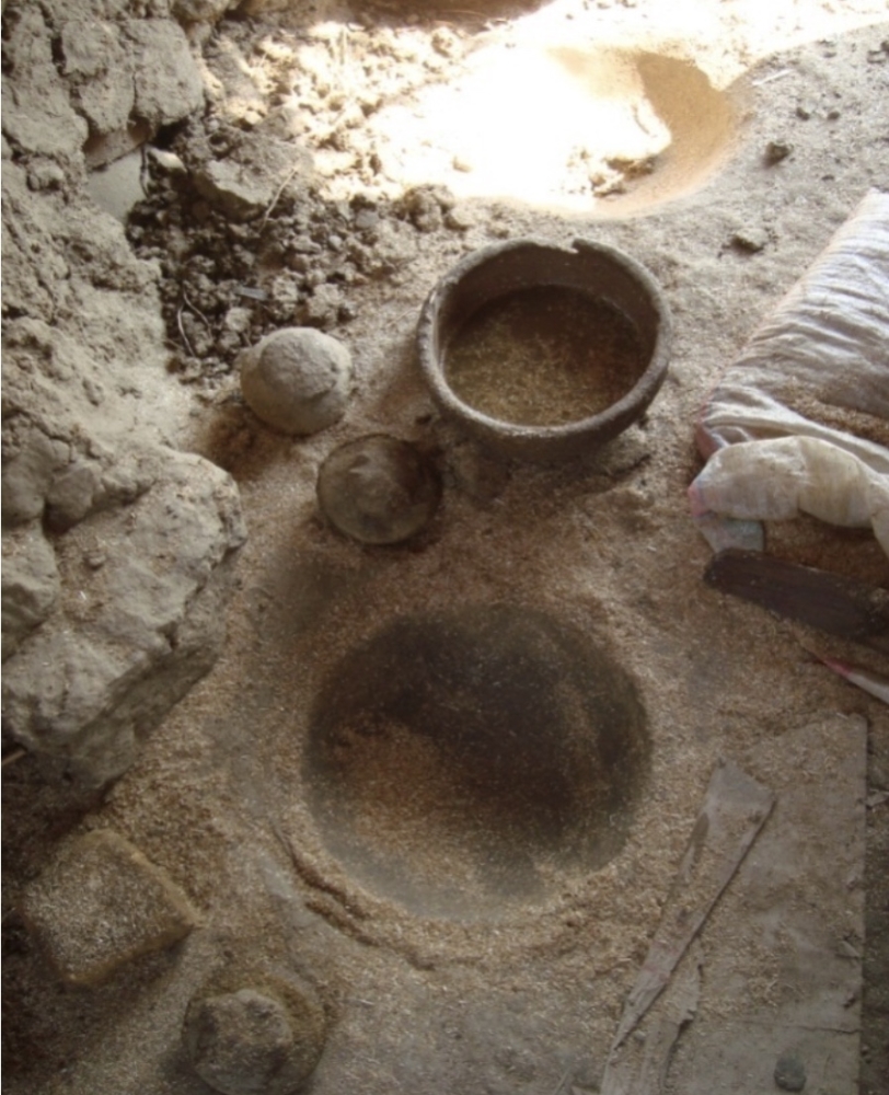 This handout picture released on Thursday, by the Egyptian Antiquities Ministry shows the oldest workshop for the pottery industry of the old state discovered by a mission working in the groundwater reduction project in the Temple of Kom Ombo in Aswan. — AFP
