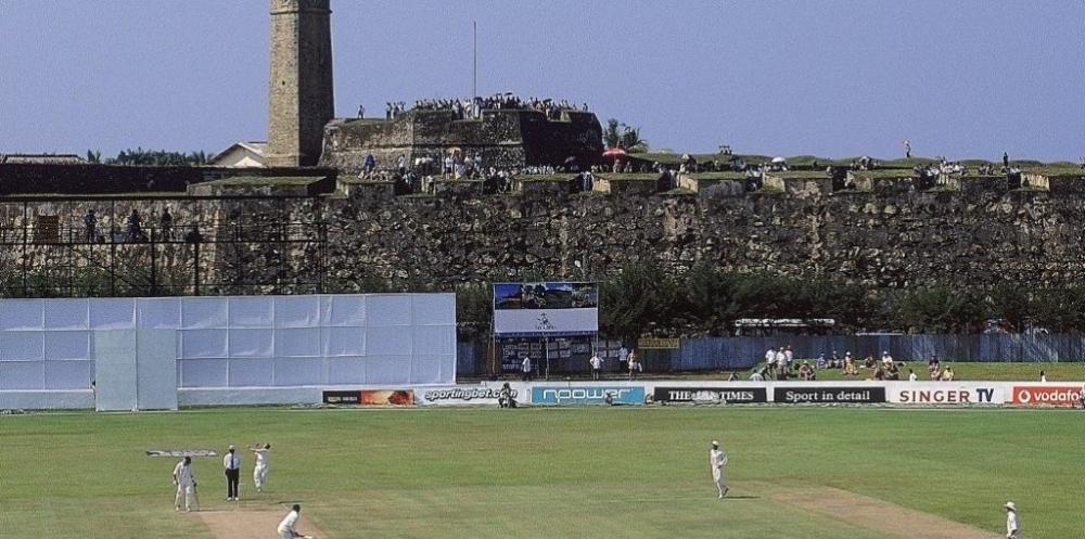 Sri Lanka's picturesque Galle cricket stadium could be demolished because its pavilion stand violated heritage laws protecting a 17th century Dutch fort.