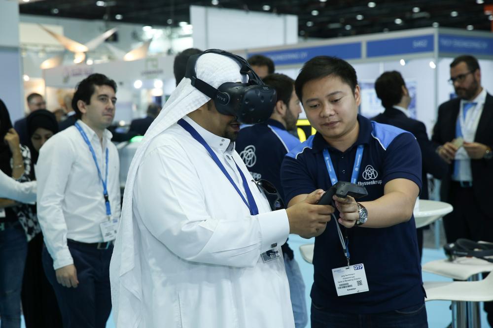 thyssenkrupp Elevator Technology: Virtual reality showroom being experienced