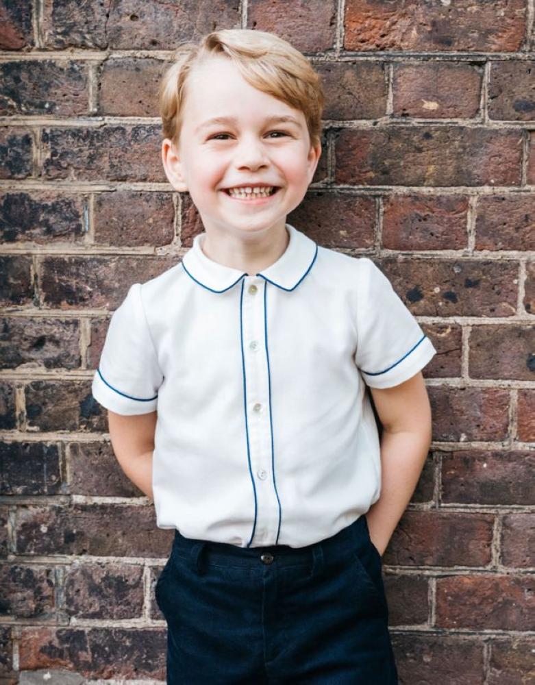 Prince George is seen in this official photo released by Kensington Palace.