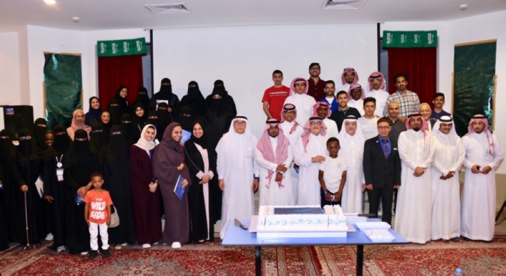 The volunteers who took part in the Ramadan health campaign at a function in honor of them in Al-Khobar.