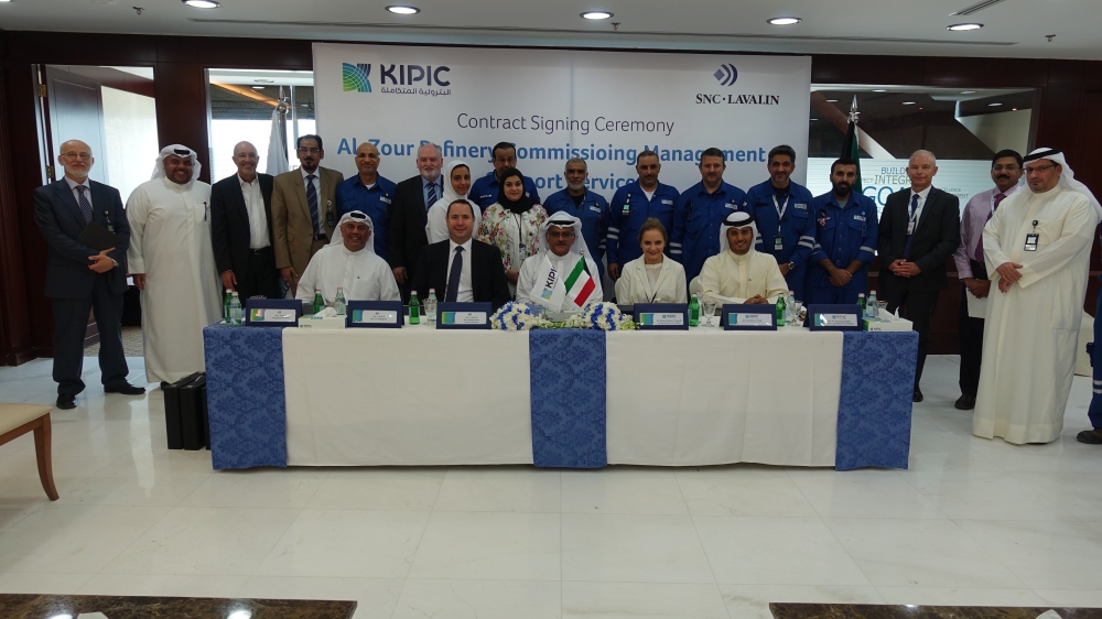 SNC Lavalin and KIPIC officials at the signing of agreement