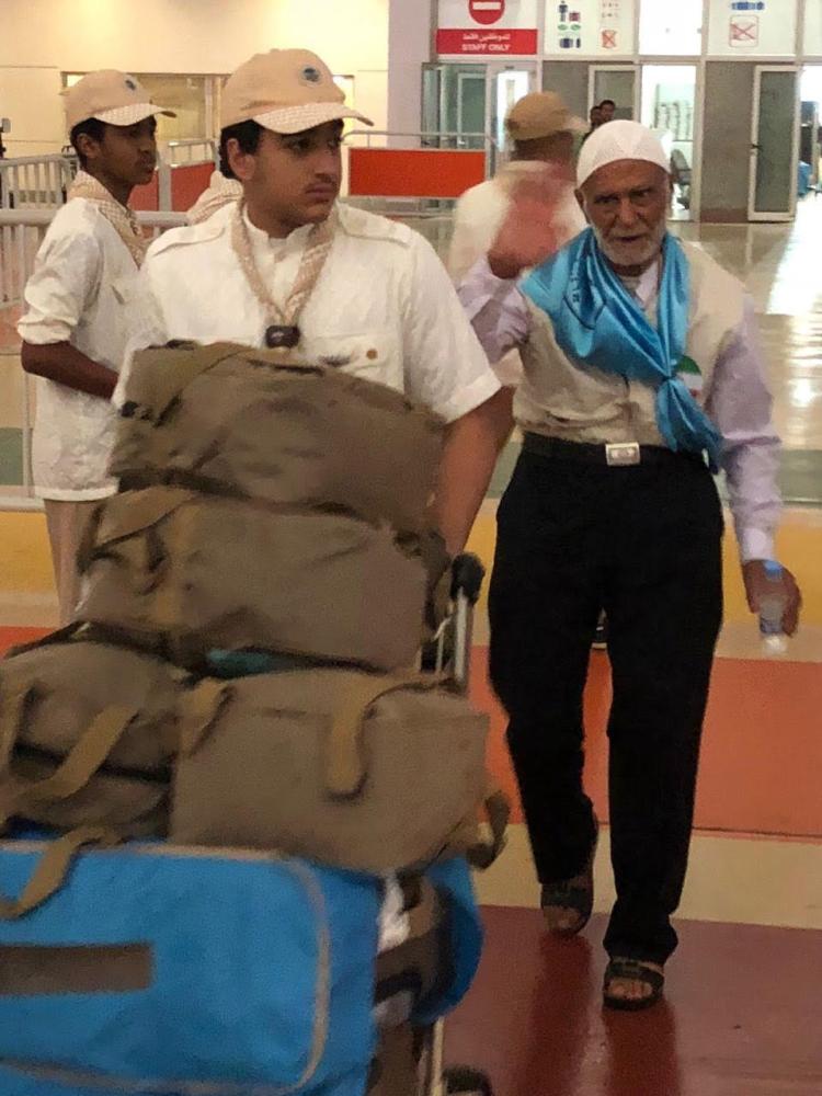 Boy Scout volunteers deployed in 
Jeddah airport to assist pilgrims