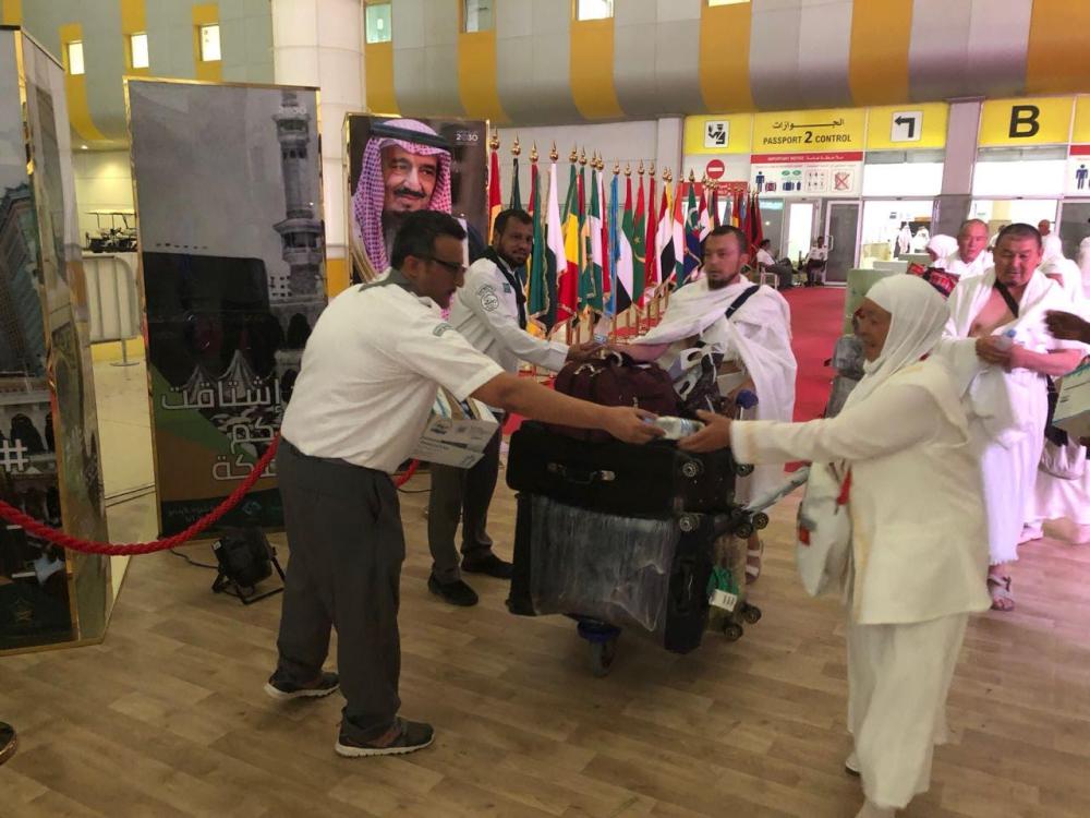 Boy Scout volunteers deployed in 
Jeddah airport to assist pilgrims