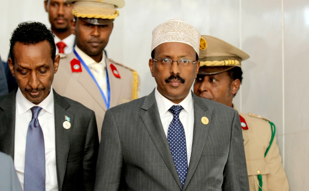 Somali President Mohamed Abdullahi Mohamed arrives for an African Union summit in Addis Ababa, Ethiopia, in this Jan. 28, 2018 file photo. — Reuters