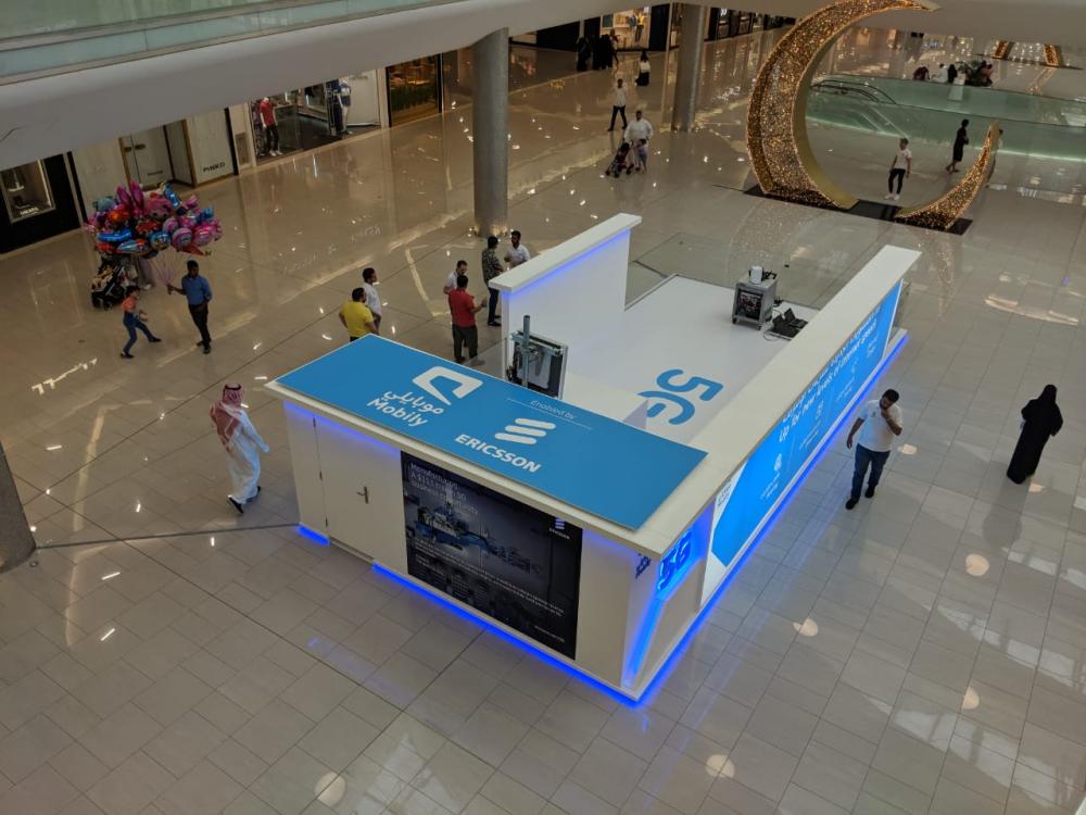 Mobily joined forces with Ericsson to show 5G capabilities in a demo held at the Mall of Arabia in Jeddah. — Courtesy photo