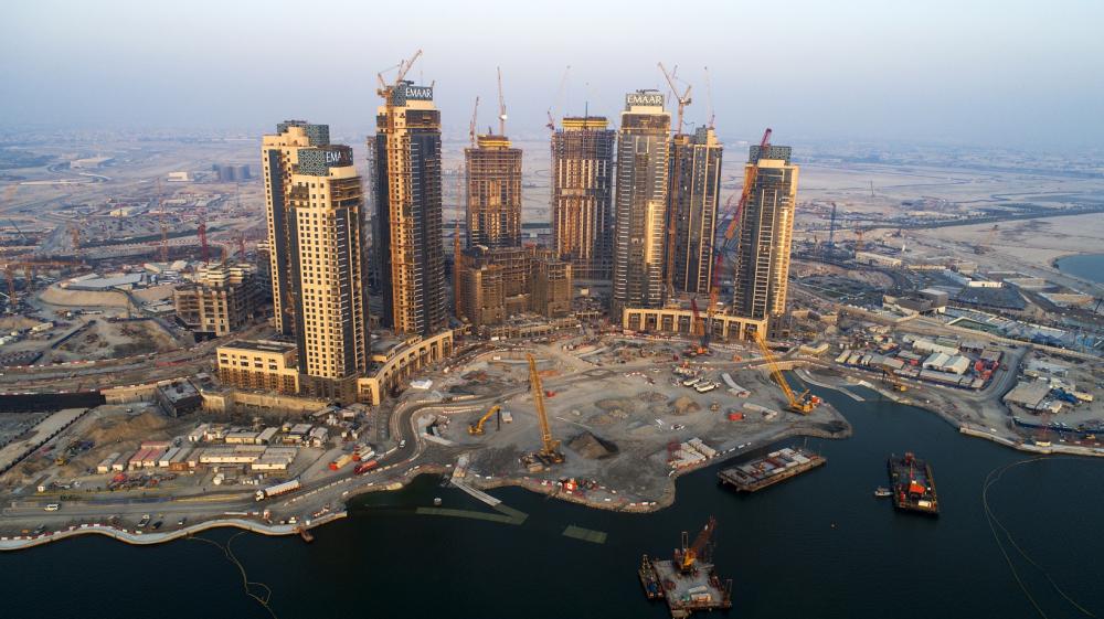 Dubai Creek Harbour ongoing construction 