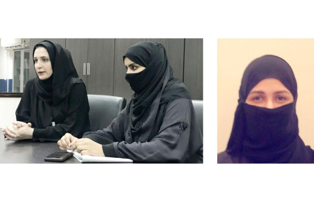 
Women’s municipality branch head Maryam Abu Al-Ainain, Head of Dhahban municipality Shadah Al-Mohanna and Sharafiya municipality head Hiba Al-Bluwi. — Okaz photos by Amal Al-Sirahi