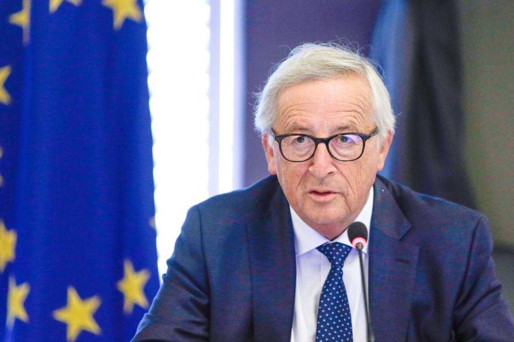 European Commission President Jean-Claude Juncker addresses members of the European Commission at the beginning of the group’s seminar at Genval Castle, Genval, Belgium, in this Aug. 30, 2018 file photo. — AFP