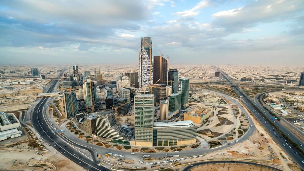 Skyscrapers stand in the King Abdullah financial district in Riyadh 