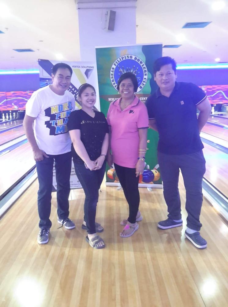 Bowlers of the Week Jhun Ejanda and Sharmaine Patayan 
