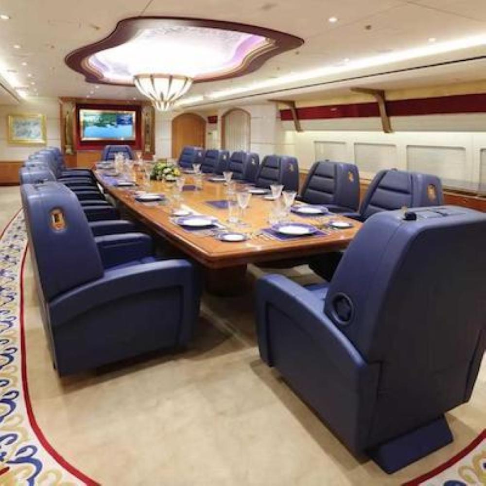 The plane, which would normally carry 400 people, had been refitted to seat just 76.