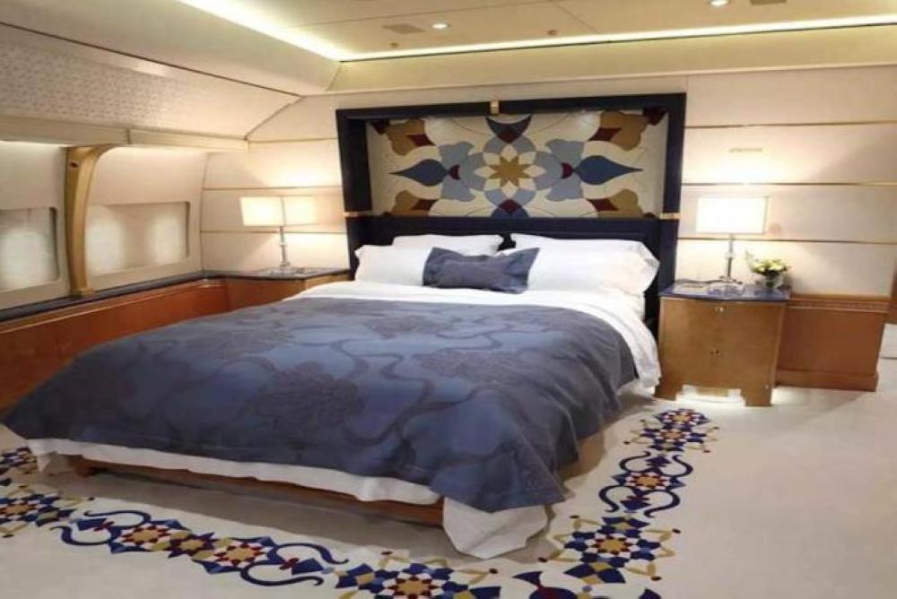 The plane, which would normally carry 400 people, had been refitted to seat just 76.