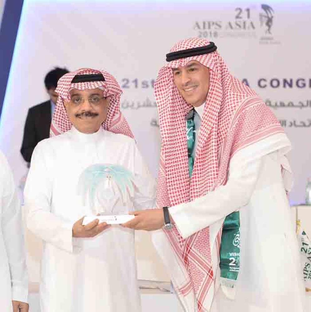 Group photos on the conclusion of AIPS Asia Congress hosted by Saudi Sports Media Federation from September 21 to 23. – Okaz photos by Amr Sallam