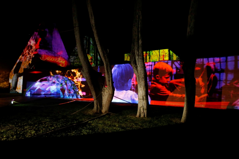 


An installation is seen during the Lumina Light Festival in Cascais, Portugal on Monday. — Reuters