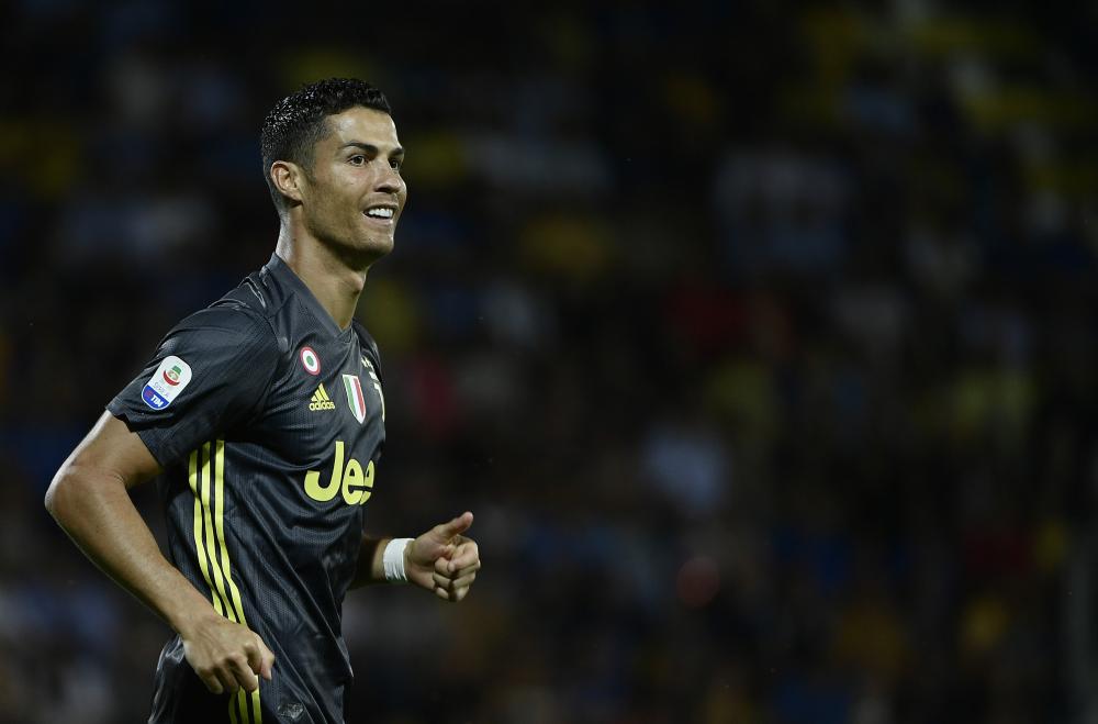 


Juventus’ forward Cristiano Ronaldo reacts during the Italian Serie A match against Frosinone at the Benito-Stirpe Stadium in Frosinone Sunday. — AFP 