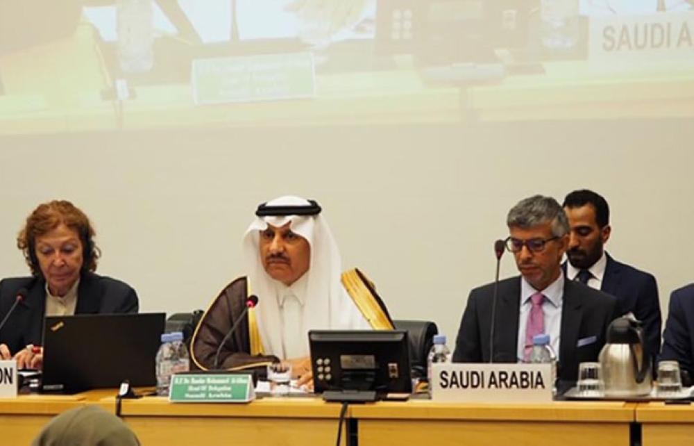 Dr. Bandar Al-Aiban, president of the Saudi Human Rights Commission, addressing the UN Committee on the Rights of the Child session in Geneva. -- SPA