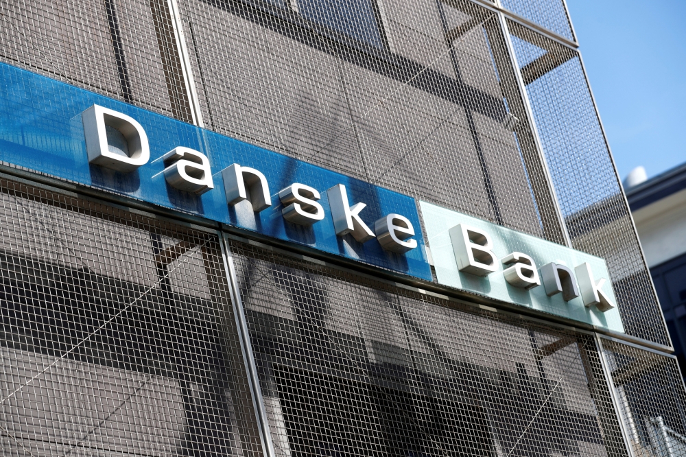A Danske Bank sign is seen at the bank's Estonian branch in Tallinn, Estonia, in this file photo. — Reuters