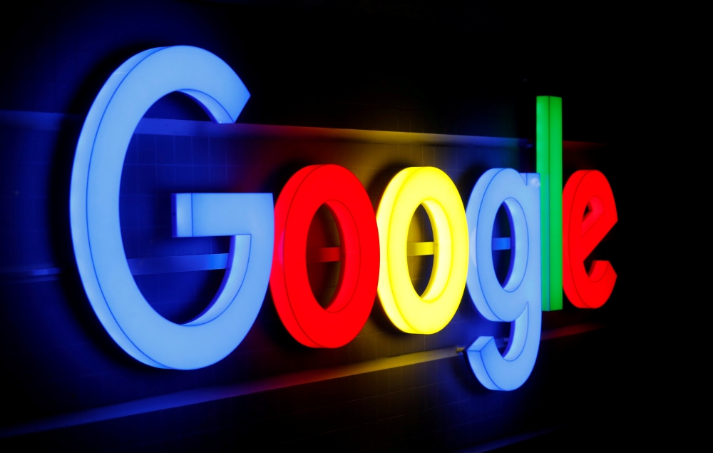 An illuminated Google logo is seen inside an office building in Zurich in this file photo. — Reuters