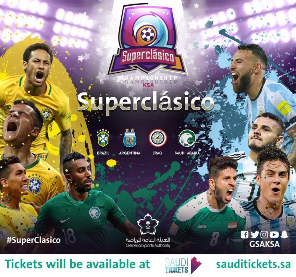SuperClásico matches in Riyadh and Jeddah