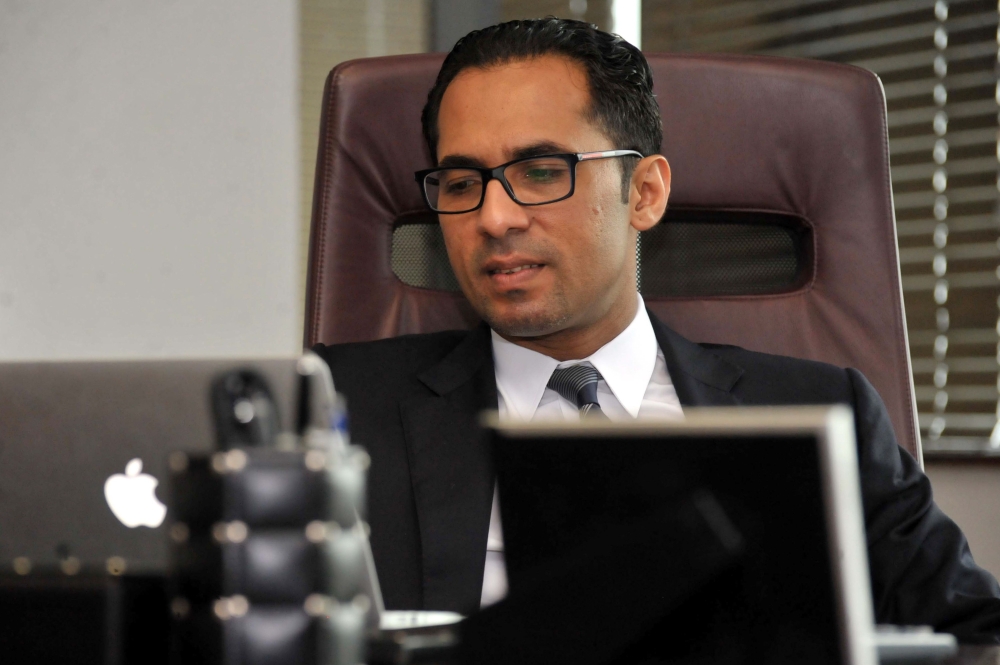 Tanzanian businessman Mohammed Dewji is seen in his office in Dar es Salaam in this April 23, 2015 file photo. — AFP