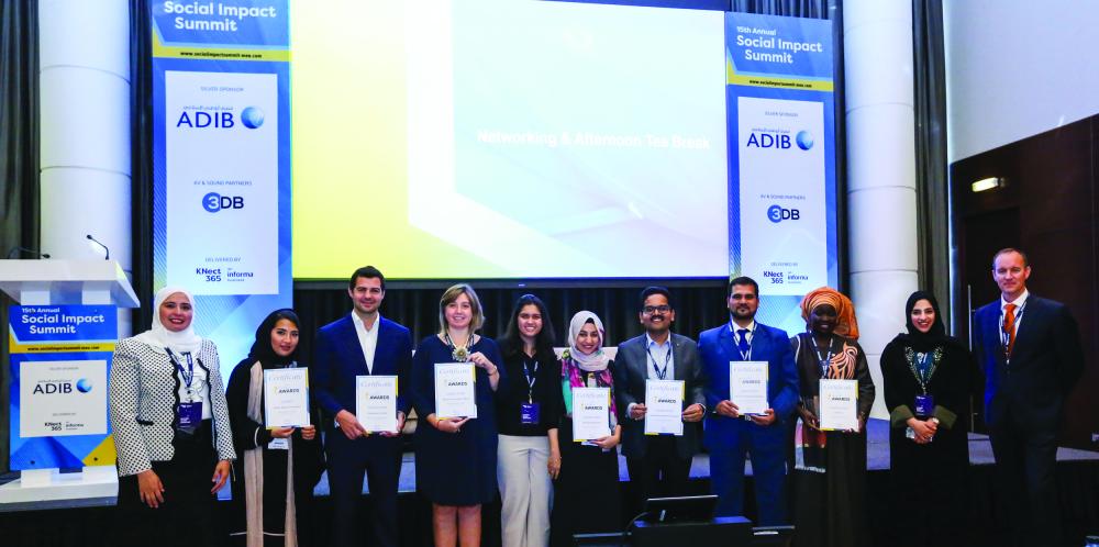 



The awardees in the Ta’atheer Social Impact Awards announced in Dubai recently