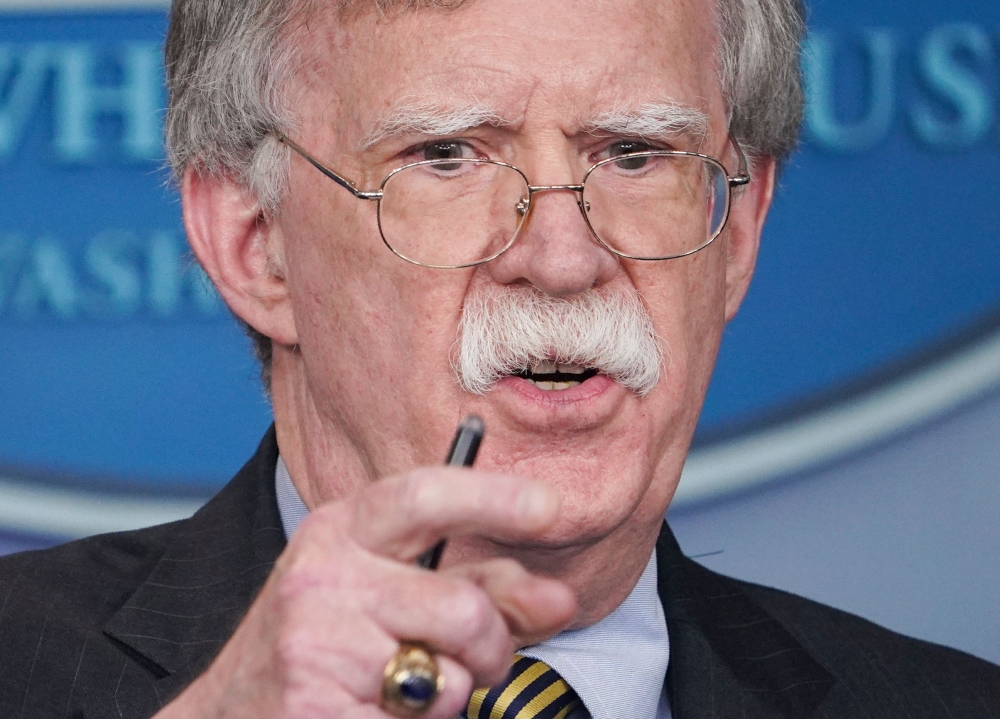 US National Security Adviser John Bolton speaks during a briefing in the Brady Briefing Room of the White House in Washington in this Oct. 3, 2018 file photo. — AFP