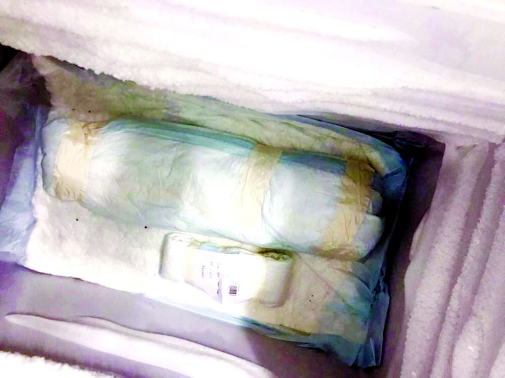 


The bodies of two infants found in a freezer at a private medical center in Madinah.