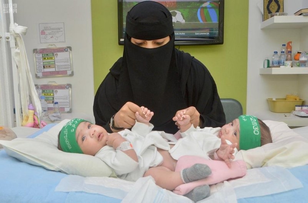 Sheikha and Shumukh at King Abdulaziz Medical City in Riyadh.