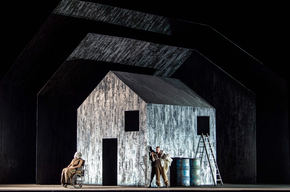 This handout picture taken on Nov. 10, 2018 and released by the Teatro La Scala press office on Thursday shows actors during the rehearsal of the world premiere “Fin De Partie”, the first opera of the 92 years old Hungarian composer, Gyorgy Kurtag, at the Teatro alla Scala in Milan. — AFP