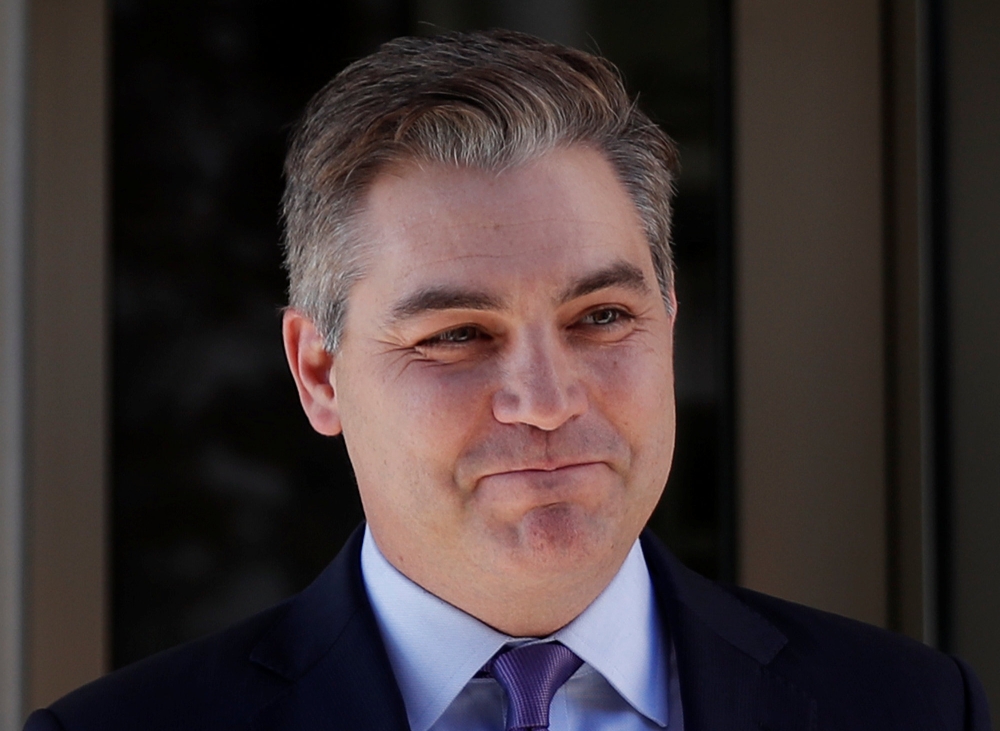 Cable News Network (CNN) Chief White House correspondent Jim Acosta departs after a judge temporarily restored Acosta’s White House press credentials following a hearing at US District Court in Washington on Friday. — Reuters