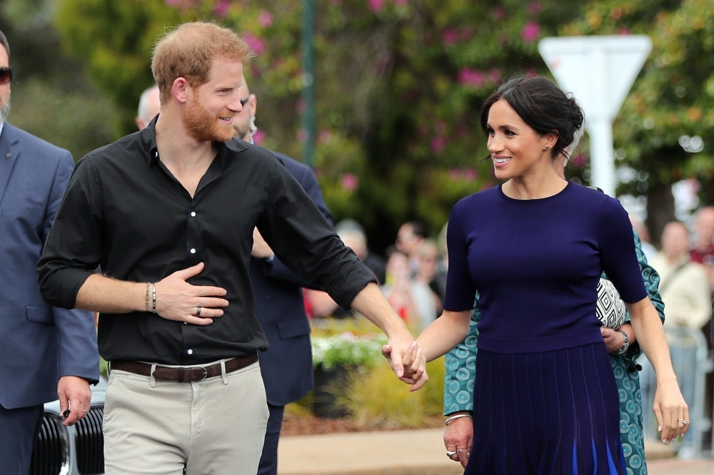 


In this file photo taken on October 31, 2018 Britain’s Prince Harry and Meghan, Duchess of Sussex arrive for a public walkabout at the Rotorua Government Gardens in Rotorua, New Zealand. — AFP
