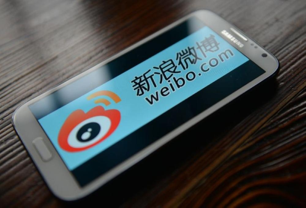 Weibo was launched in 2009 and has more than 400 million monthly active users, making it China's second biggest platform. — AFP