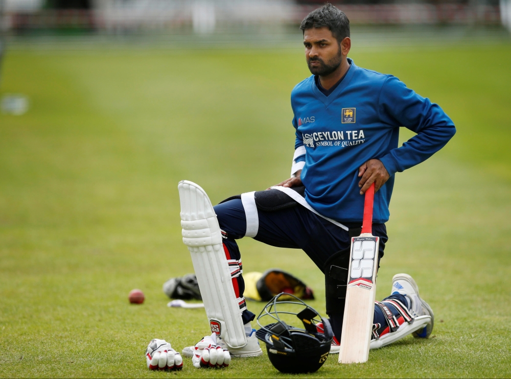 Sri Lanka's Lahiru Thirimanne during nets at the Lord's in this file photo. — Reuters